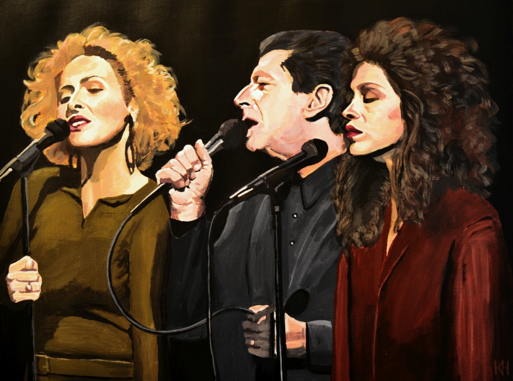 Take this waltz acrylic portrait by Keith Hemsley